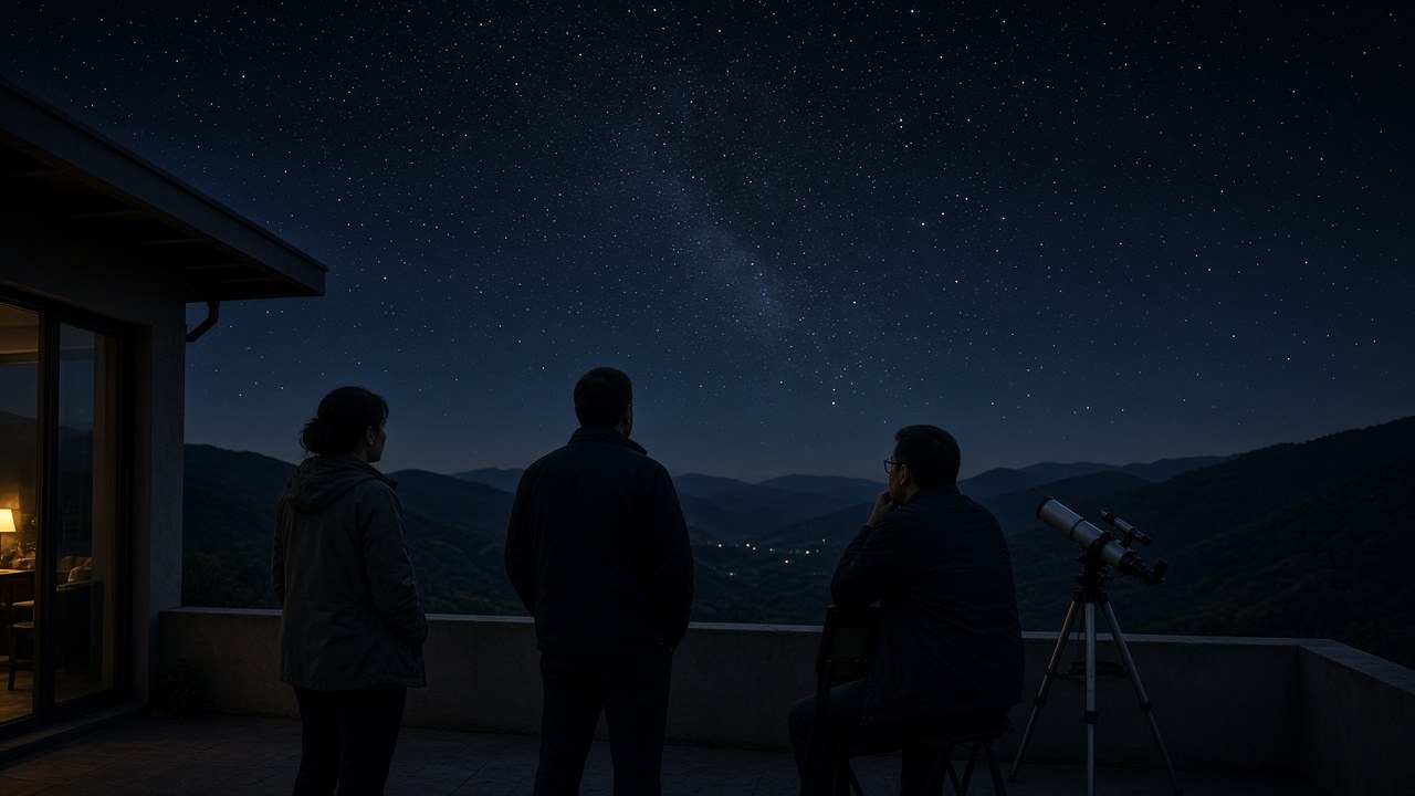 The Caucasus Night Sky