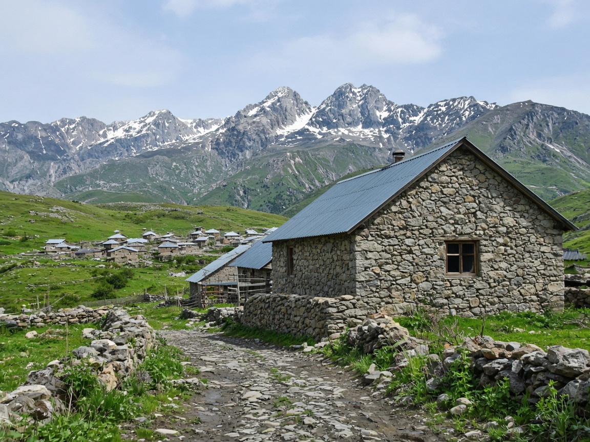 Meadow house in Laza