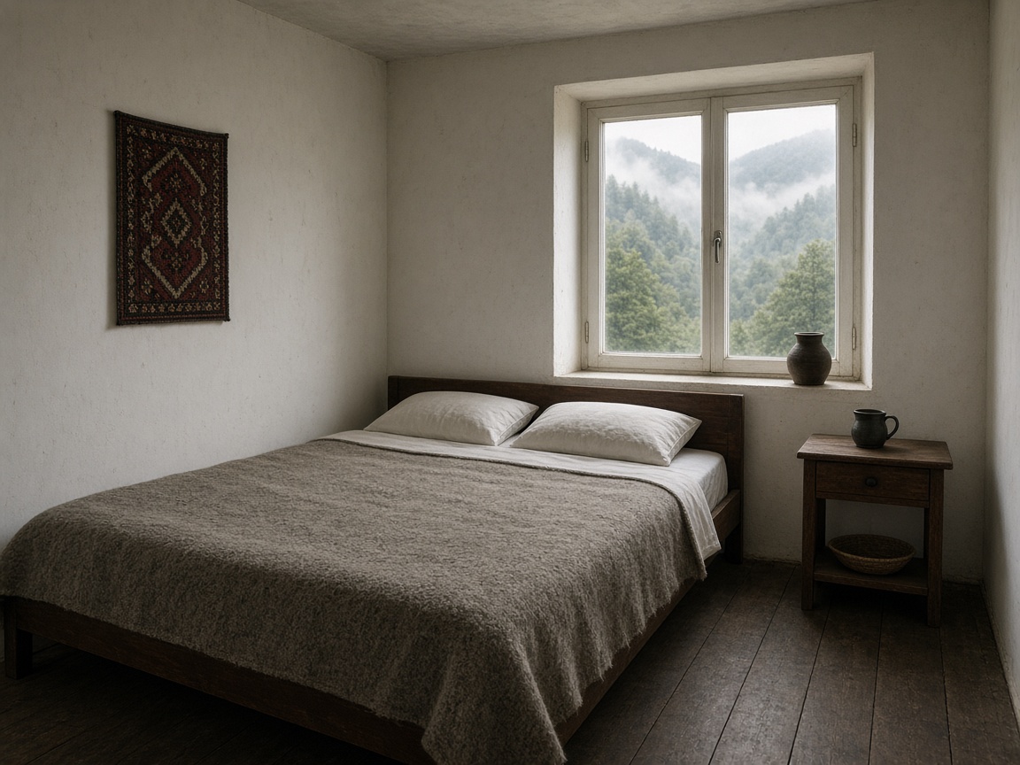 Cloud house in Lerik — bedroom
